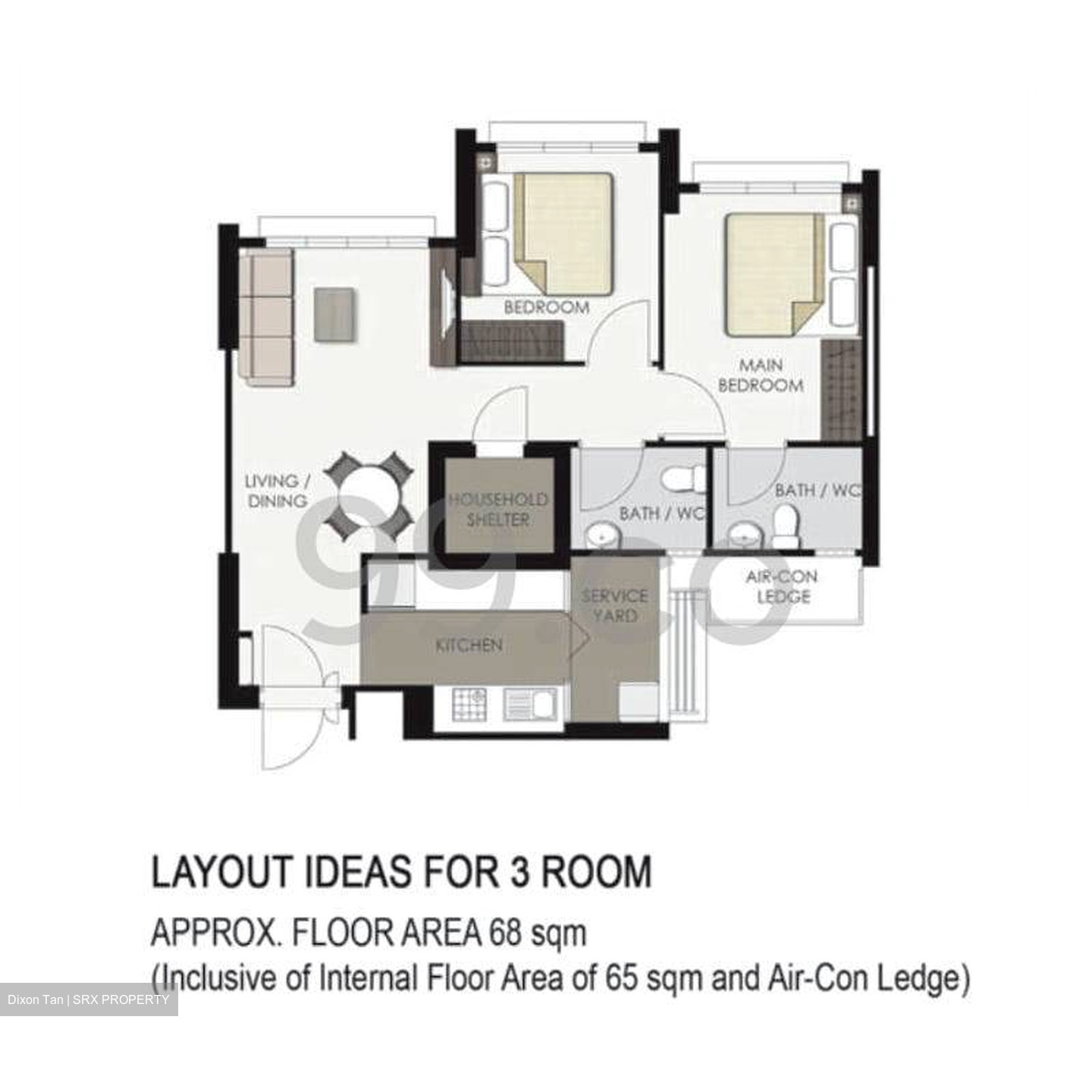 Blk 512A Oleander Breeze @ Yishun (Yishun), HDB 3 Rooms #444755011